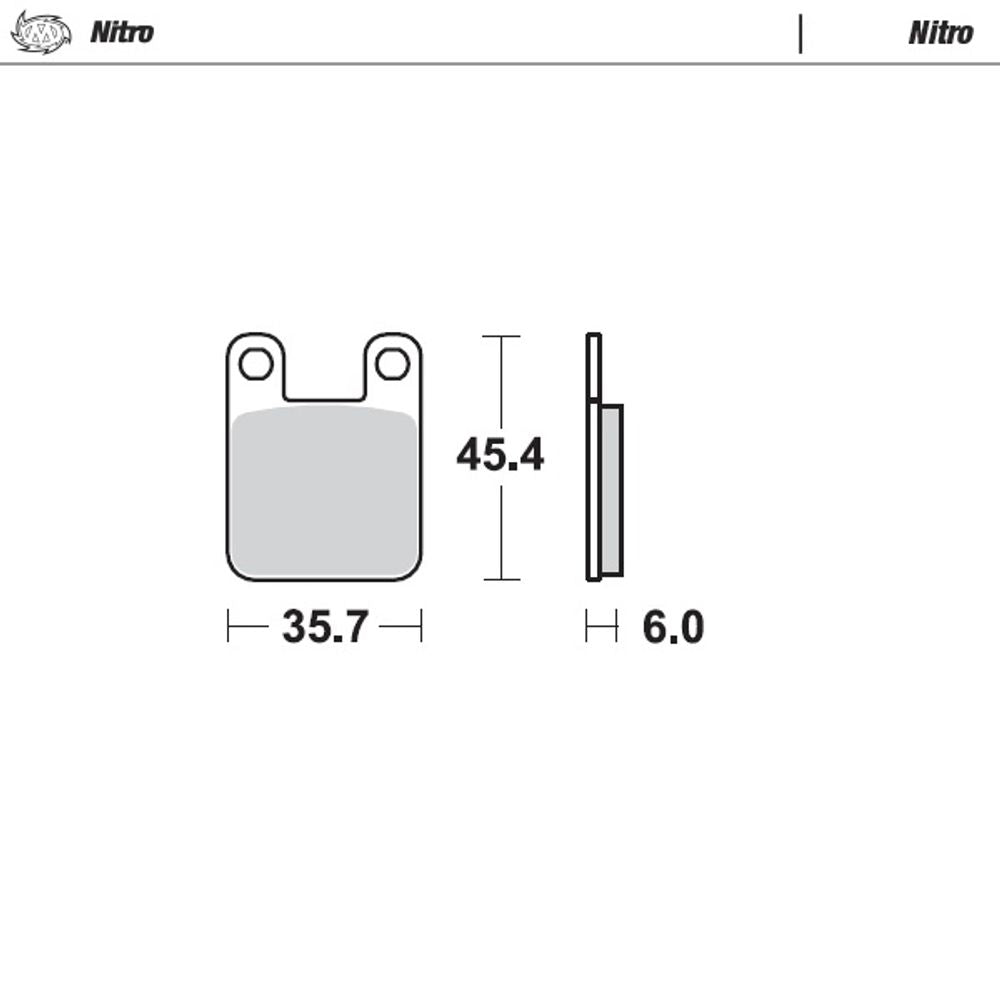 Brake Pads Nitro - Front and Rear - Grafite Offroad