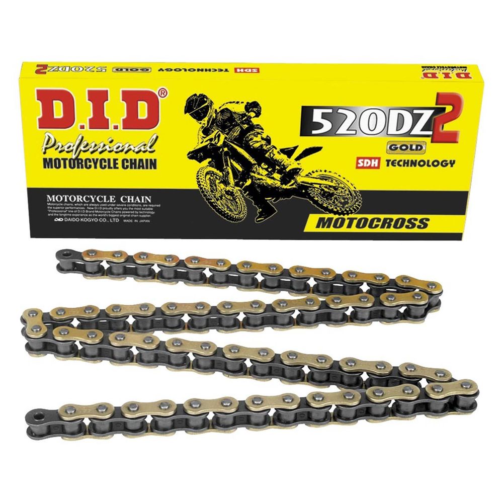 Chain Did 520 Dz2 Shd G&b Black Gold 120 Links - Grafite Offroad