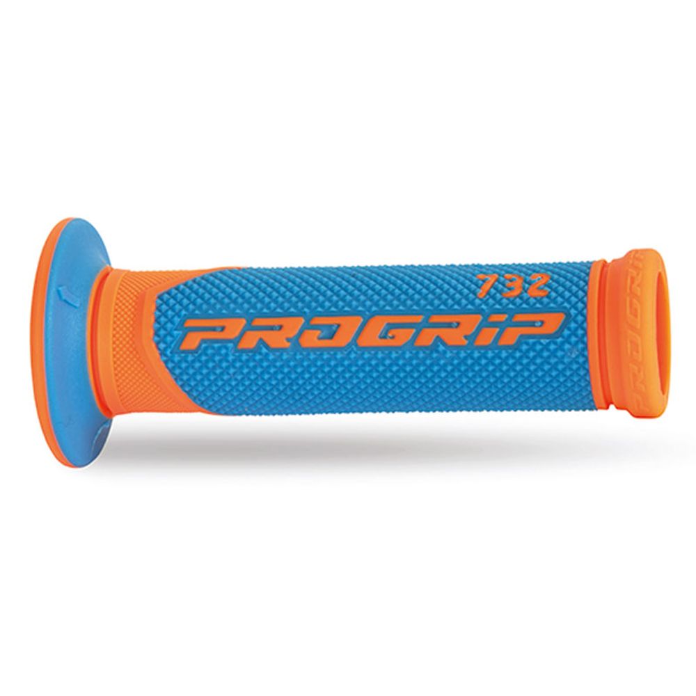 Grips Progrip 788 Mm 22/25 - Double Density - Fluo Orange/light Blue - Closed End