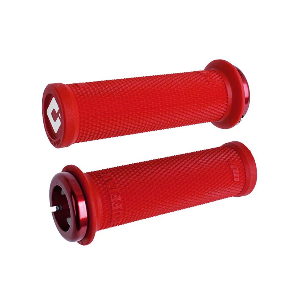 Ruffian Mini V2.1 Lock-on Bmx 29.5mm | Full Flange Closed End 110mm | Wht/red