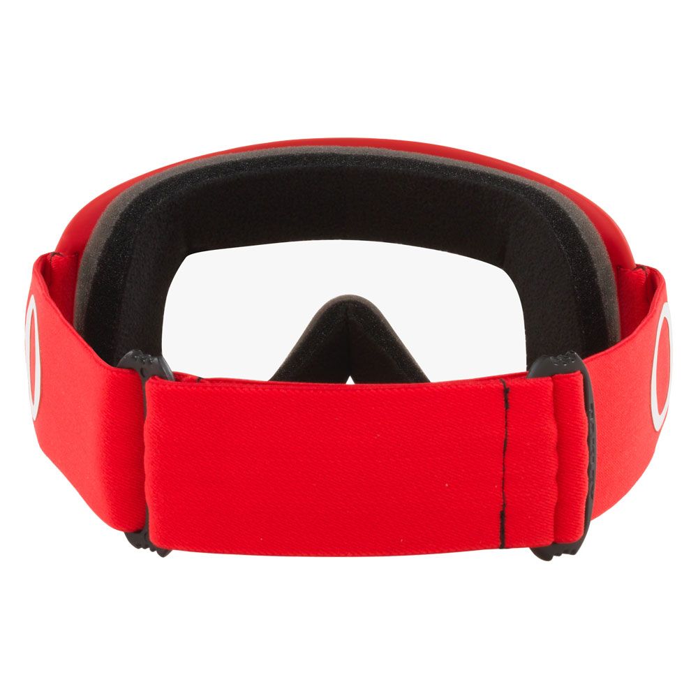 Maschera O-FRAME, Fascia Rosso Moto, Lente Trasparente