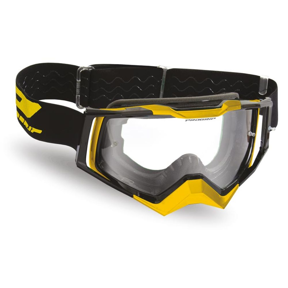 Gafas Progrip 3309 Rapid - Lente transparente de 1,2 mm curvado gris/dorado/negro