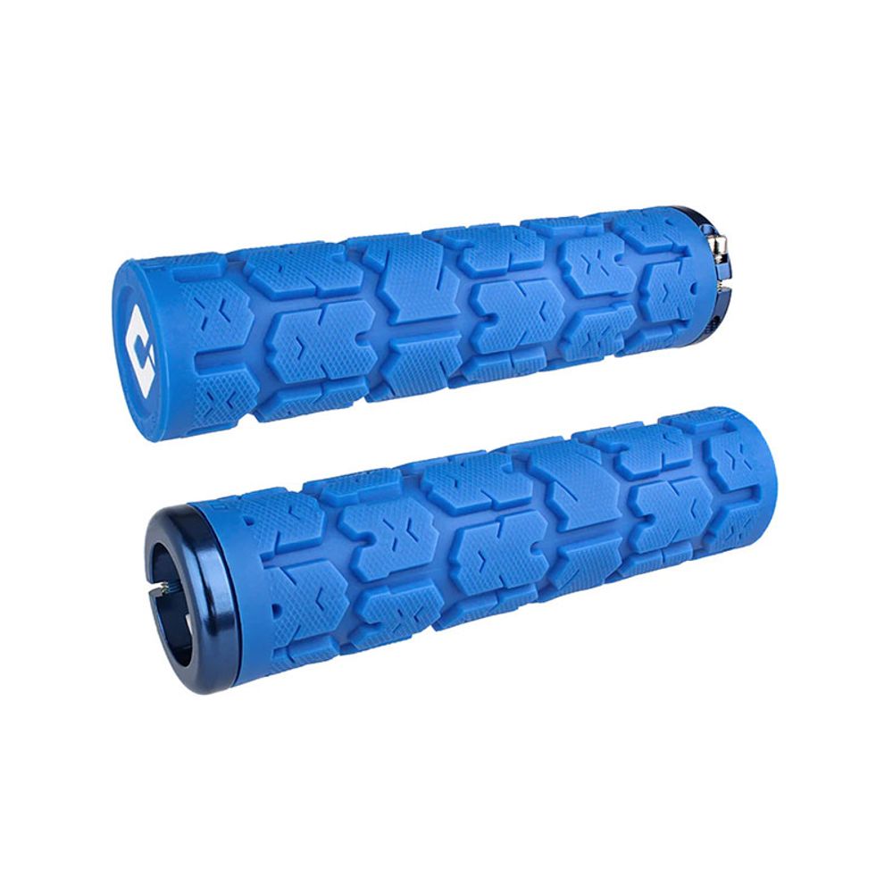 Rogue V2.1 Lock-on Mtb Closed End 135mm | Wht/blue