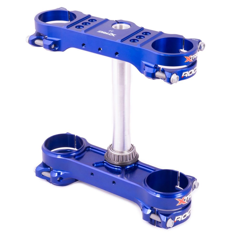 Xtrig Triple Clamp Rocs-tech Fixed Off-set 22mm Husqvarna Te Tc Fe Fc Blu - Grafite Offroad