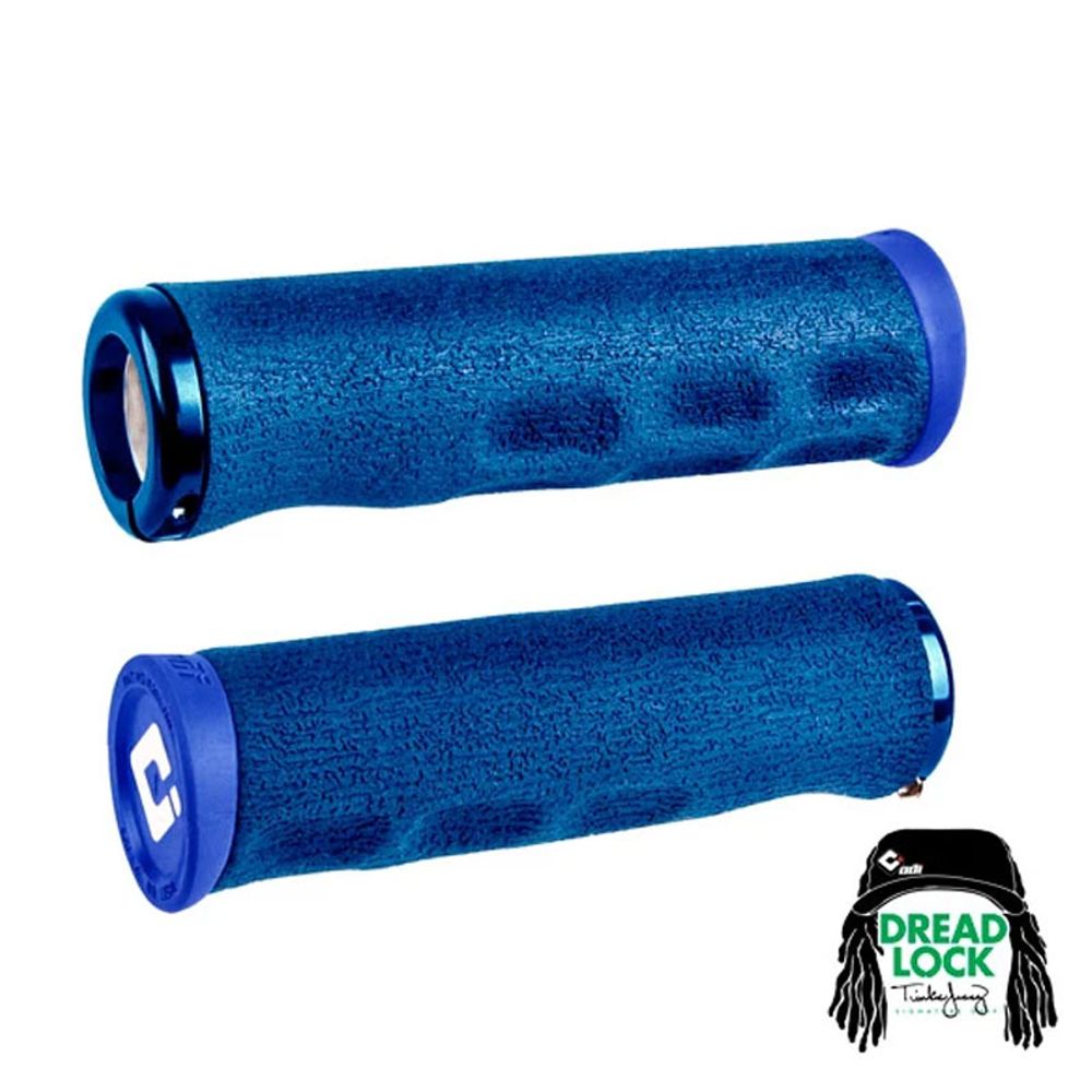 Mtb Lock-on Grips 130mm | Tinker Juarez-dread | Blue-blue