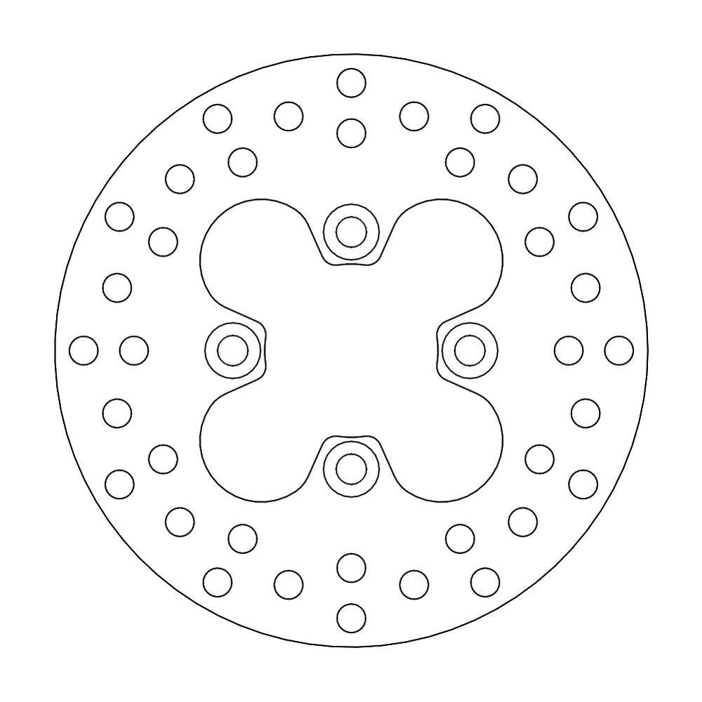 Brake Disc Atv Halo - Front - Bombardier: Ds650 - Grafite Offroad
