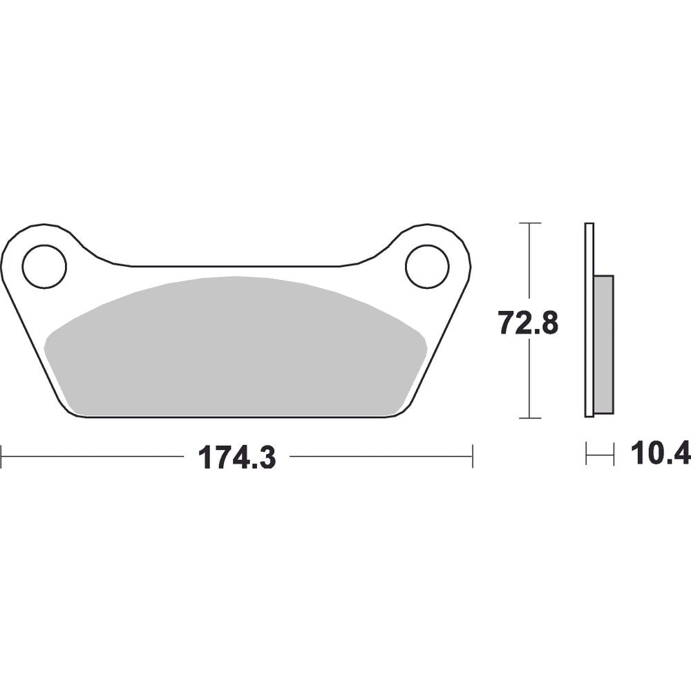 Harley Davidson Brake Pads | Organic Standard | Rear - Ecer90