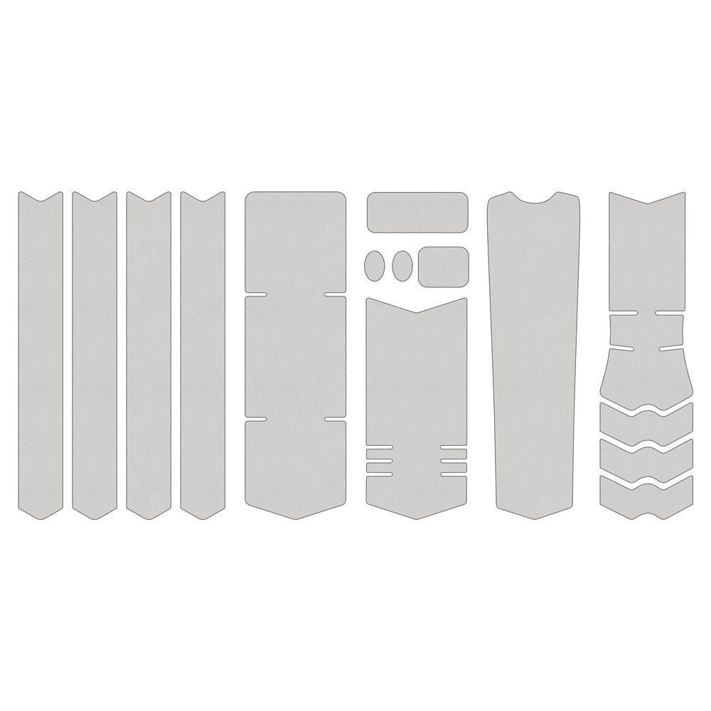 Frame Guard Kit Xl - One Color Texture Clear - Grafite Offroad
