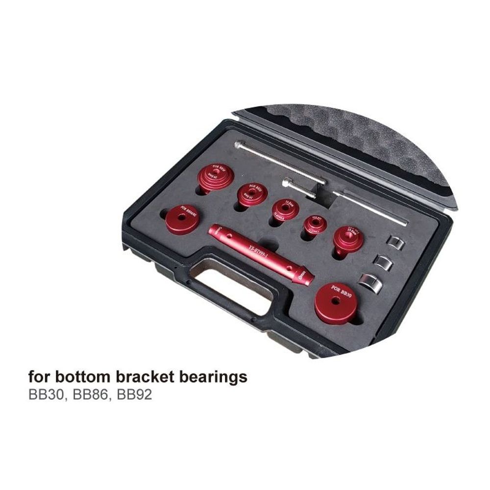 Assembly/disassembly box for bottom bracket bearings