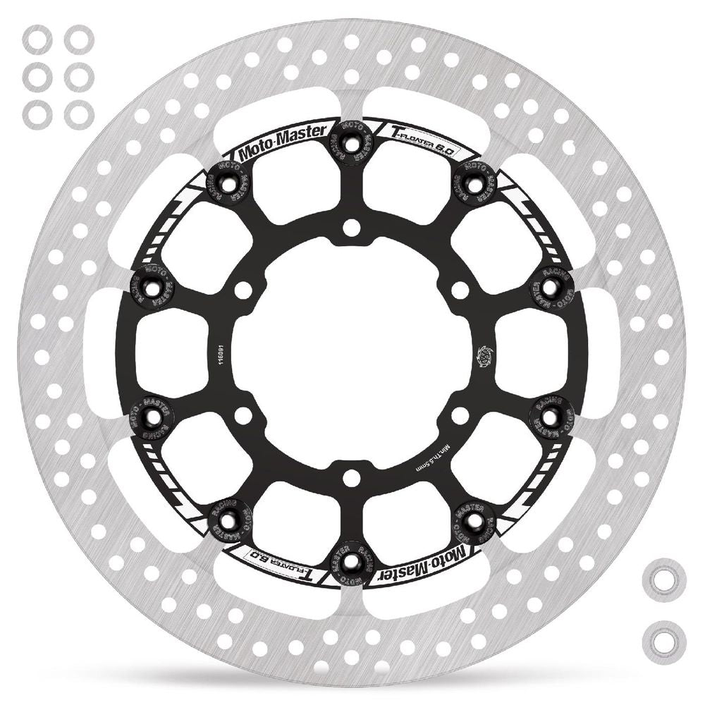 Brake Disc Road Prof. Halo (+ 2x Caliper Spacer Ring)- Floating - Front Oversize - Suzuki (t-floater 320x6.0mm) - Grafite Offroad