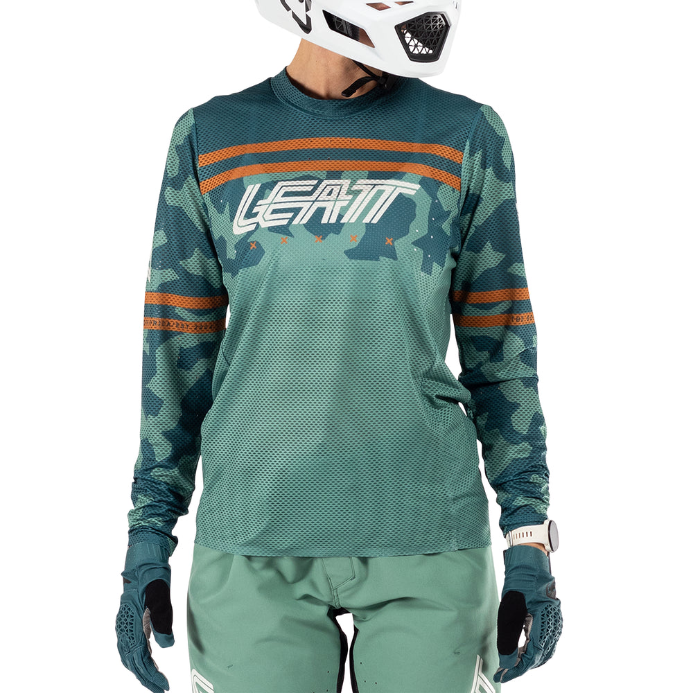 Maillot MTB Gravity 4.0 de manga larga y codo reforzado para mujer