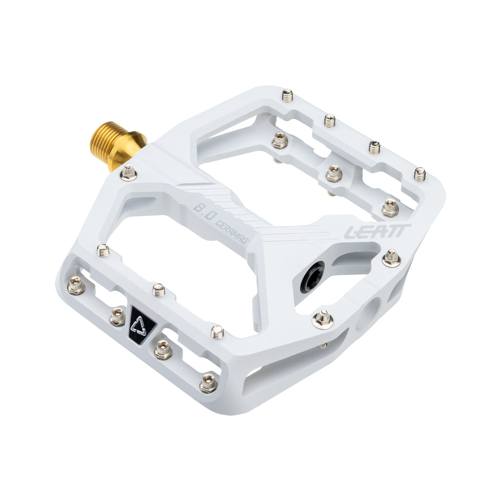 Ceramag Am 8.0ti Flat Pedals | White | Narrow 114x100mm - Grafite Offroad