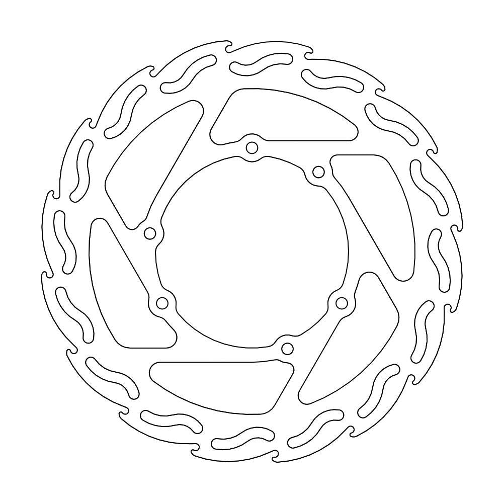 Brake Disc Off-road Flame - Front - Honda: Cr125/250/500, Crf250/450 - Grafite Offroad