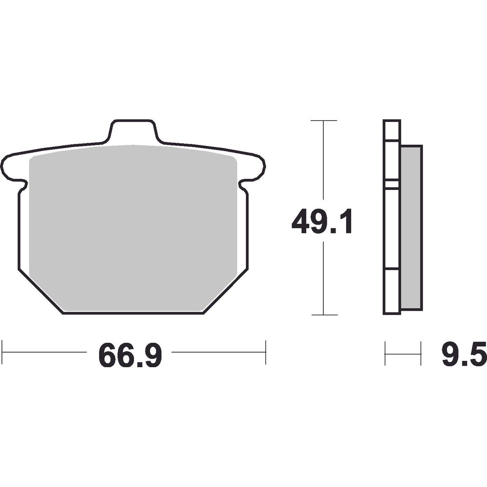 Street Brake Pads | Organic Standard | Front and Rear - Ecer90