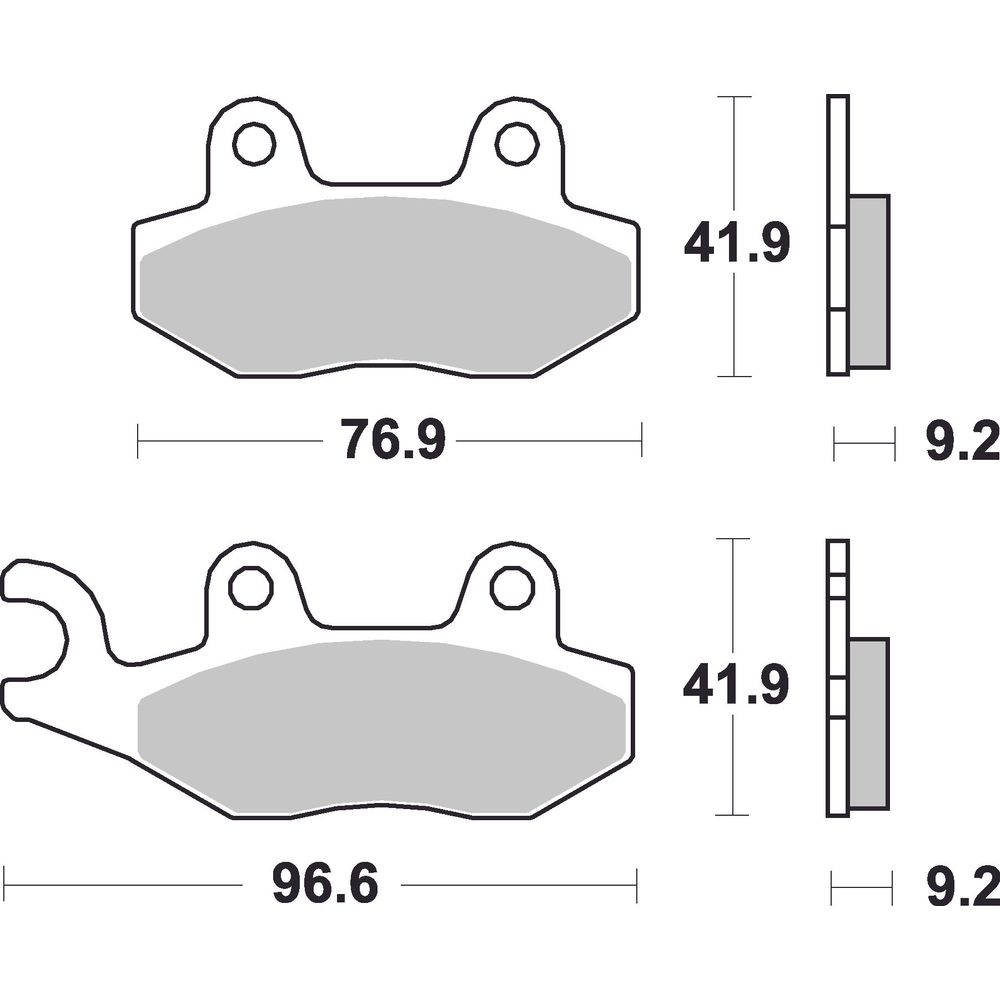 Scooter Brake Pads | Organic Standard | Front - Ecer90