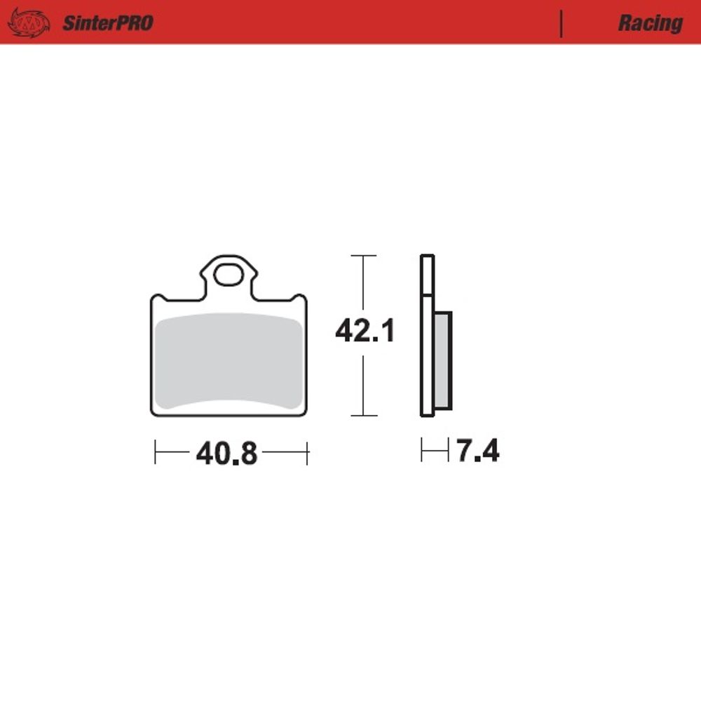 Sinter Brake Pads - Rear - Sinter Pro Racing (ece90) - Ktm, Husky 85 11 -20 - Grafite Offroad