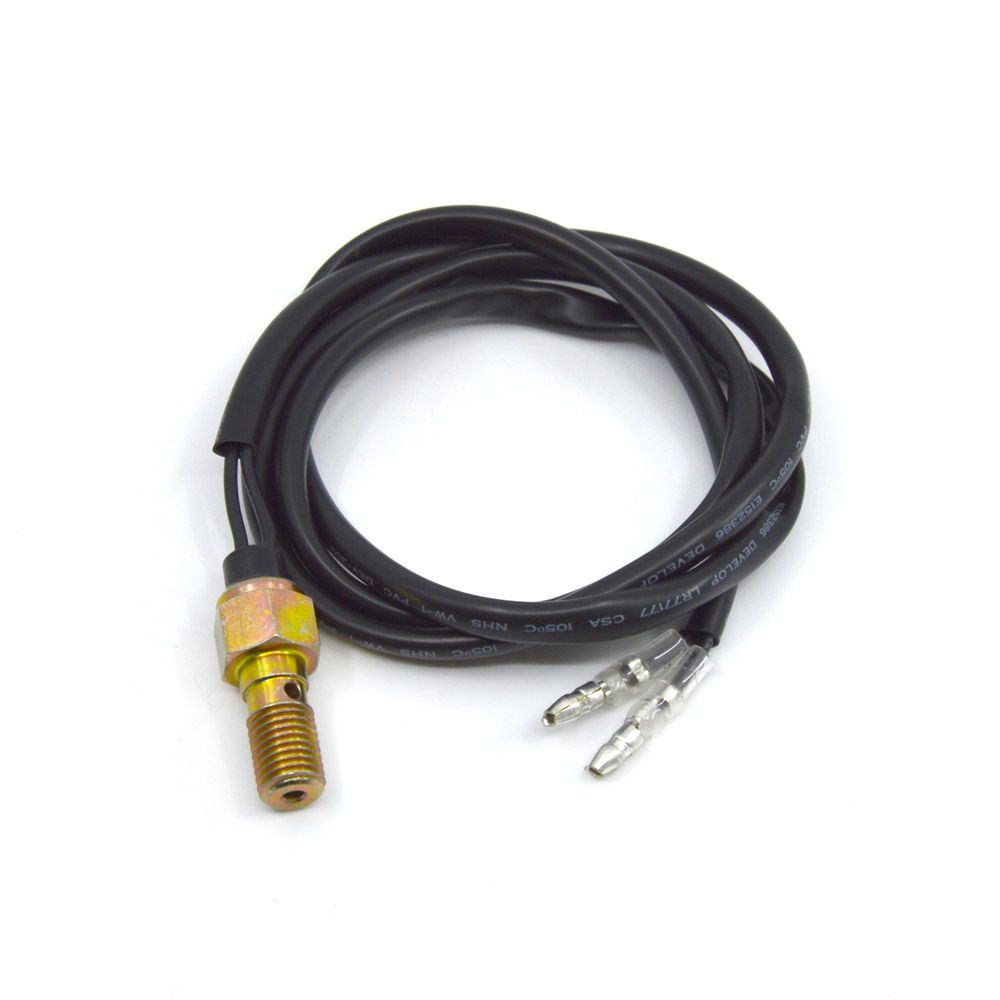 Brake Line Banjo Sensor for Stop Light M10*1.25 - 91 Cm (crush Washers Included) - Grafite Offroad