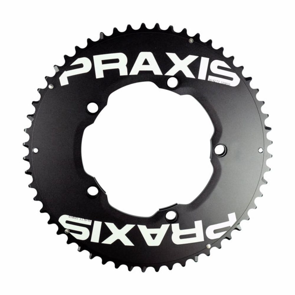 Chainrings Road Set Aero 130 Bcd Tt 5 Hole 53/39 - Grafite Offroad