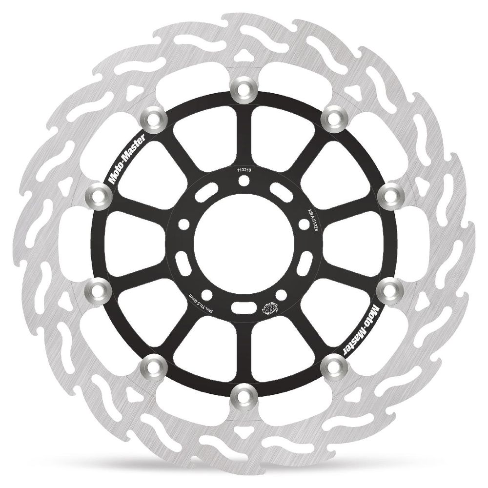Brake Disc Road Flame Racing - Floating - Front Right - Ducati: Monster 1200 S/r, Multistrada 1200 , Multistrada 1260 - Grafite Offroad