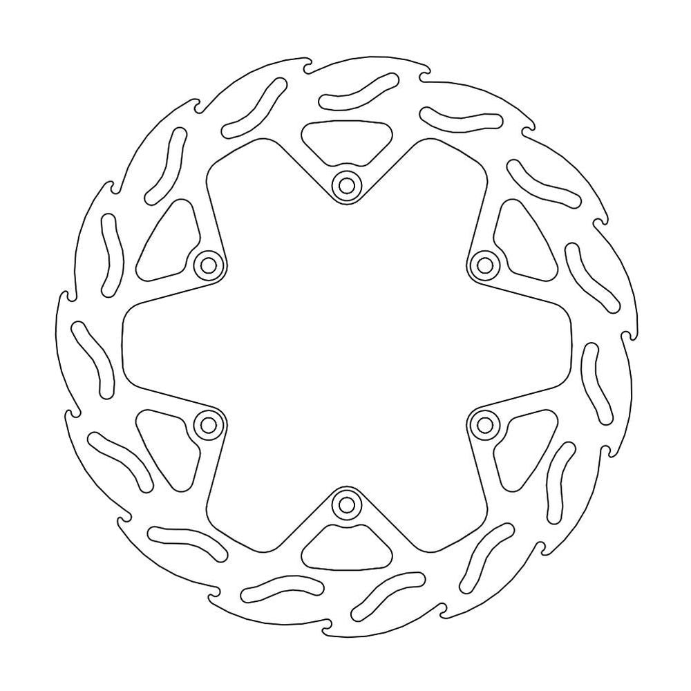 Brake Disc Off-road Flame - Front - Yamaha: Wr, Wrf, Yzf - Grafite Offroad