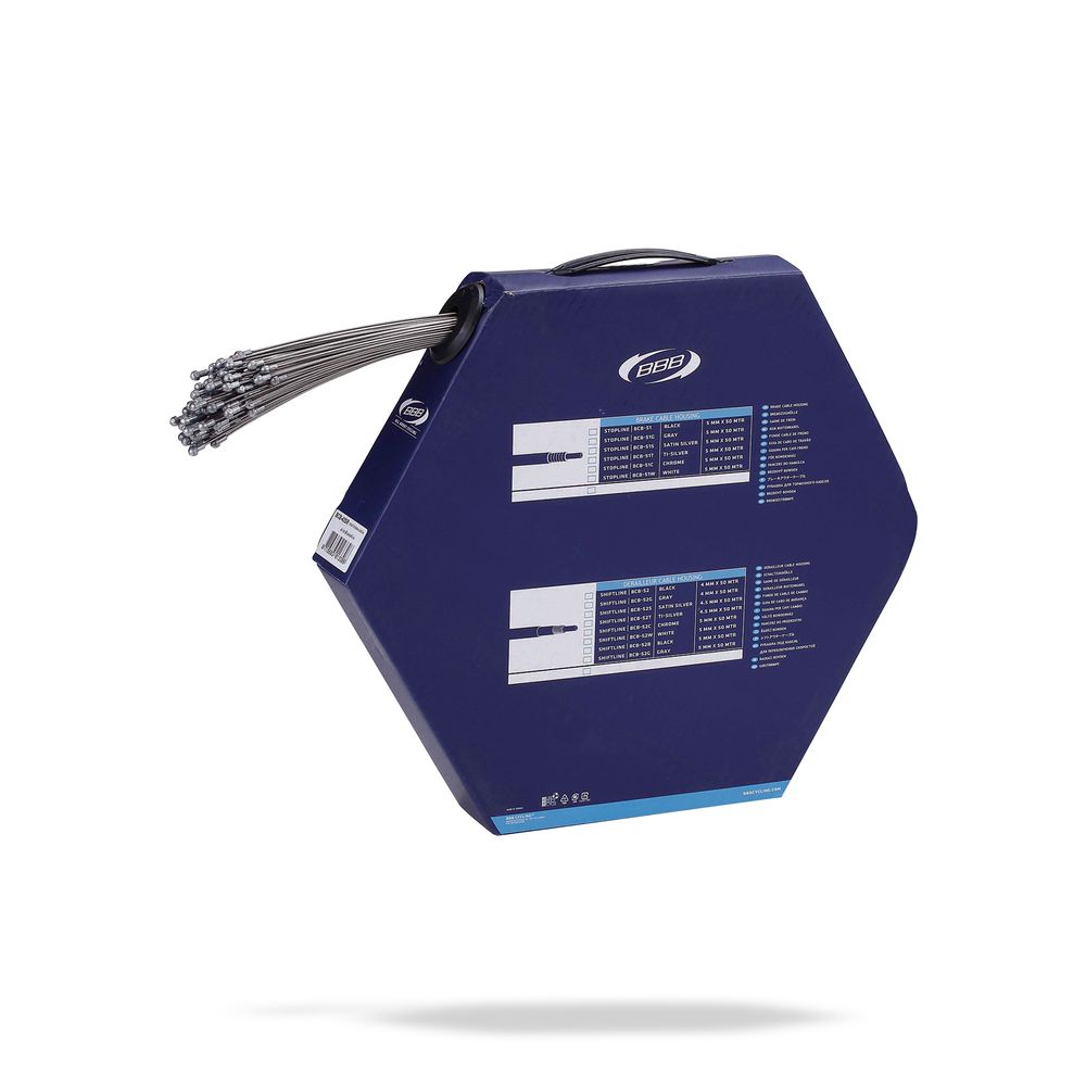 Kit 100pz Brake Cables Brakewire Ss Slick Road | Shimano - Sram | 1.5 X 1700mm Silver - Grafite Offroad