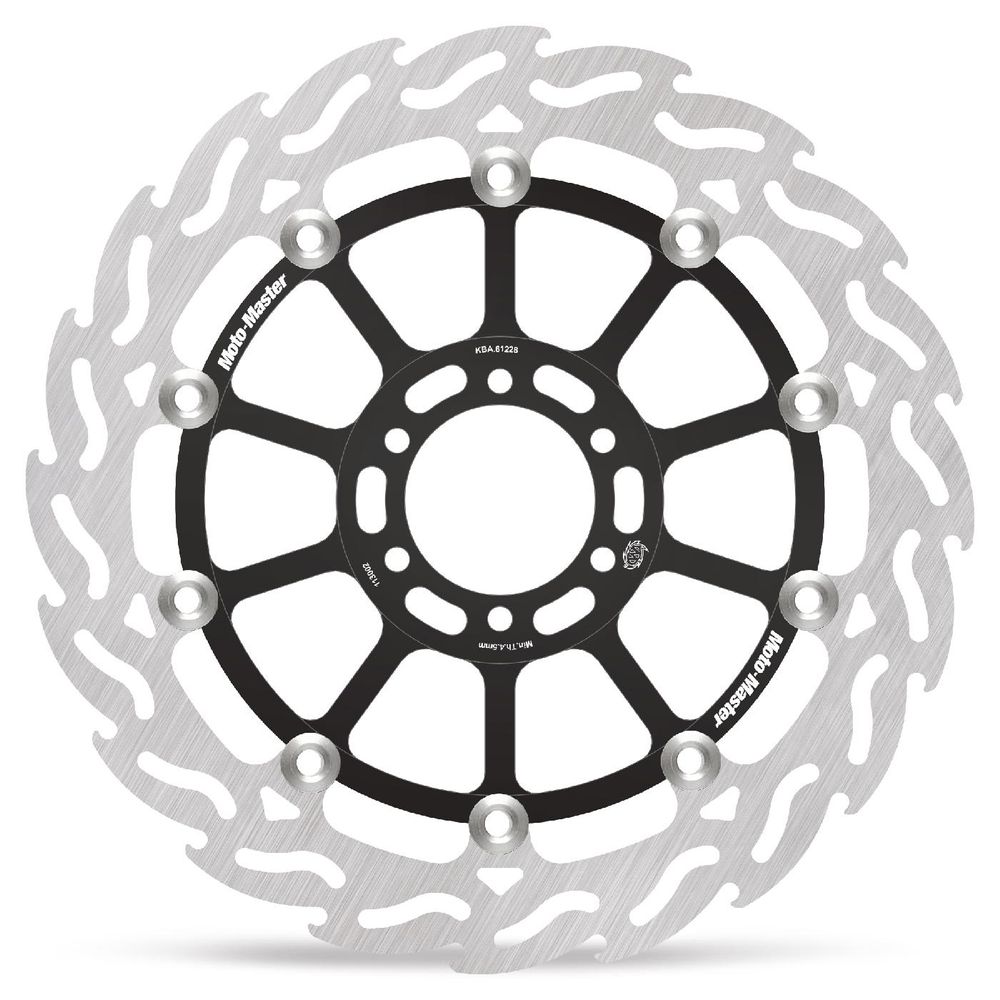 Brake Disc Road Flame - Floating - Front Left - Aprilia: Rsv 1000, Tuono 1000 - Grafite Offroad