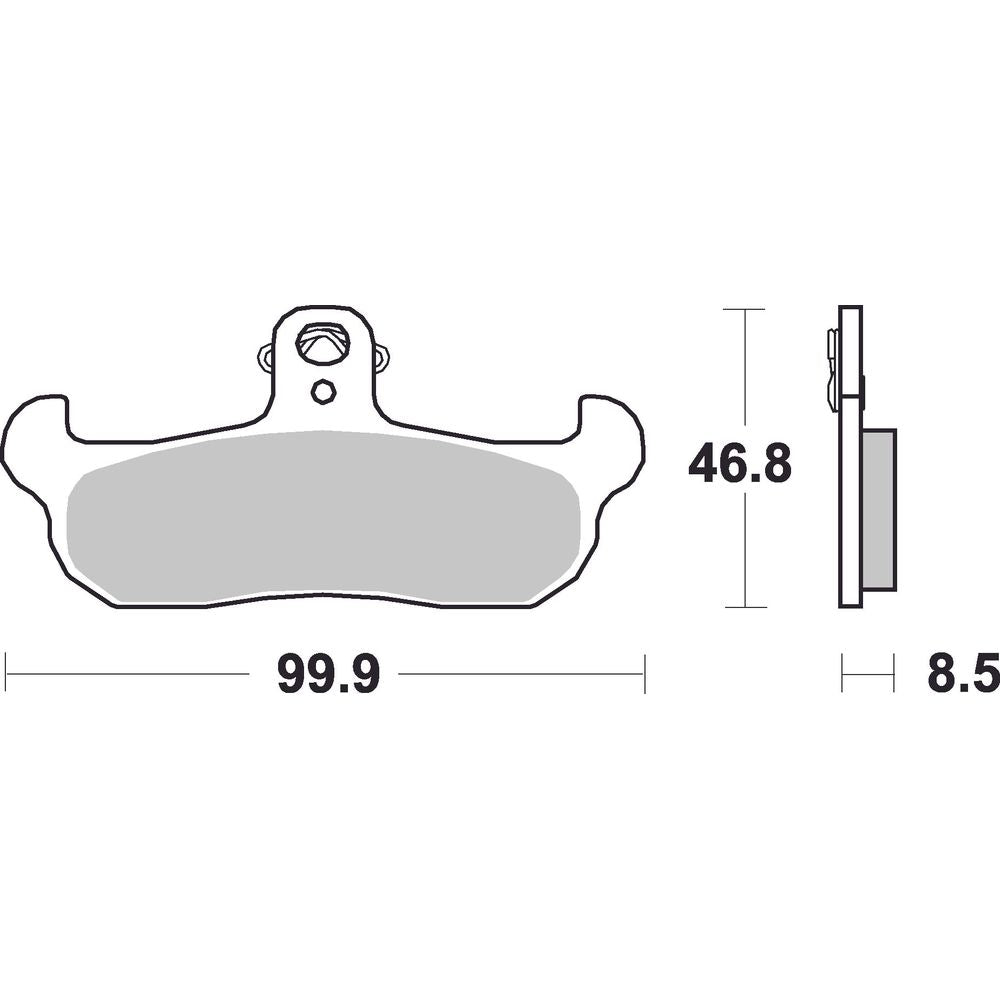Street Brake Pads | Organic Standard | Front - Ecer90