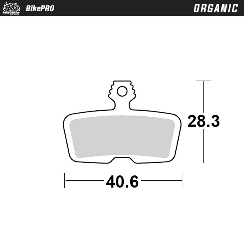 Brake Pad Bicycle Organic - Avid Code R, Sram Guide Re - Grafite Offroad
