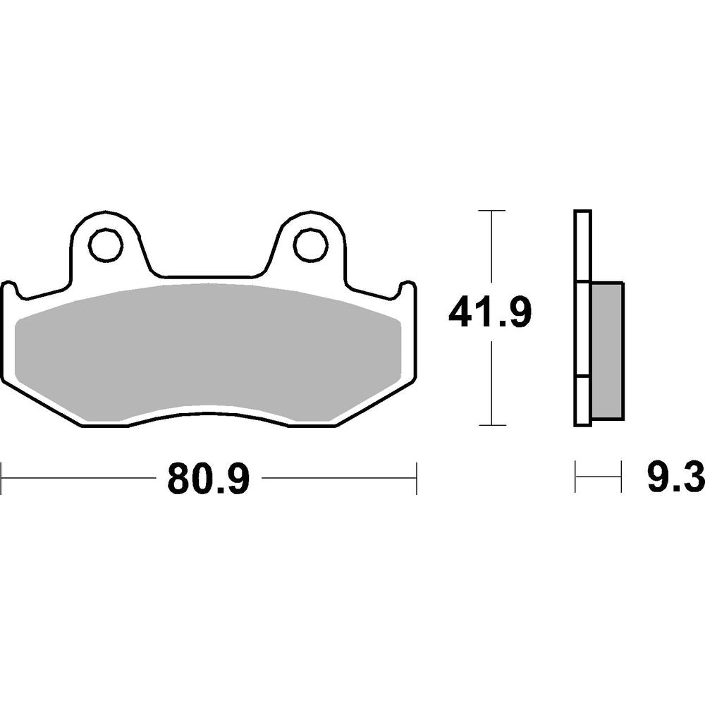 Scooter Brake Pads | Organic Standard | Rear - Ecer90