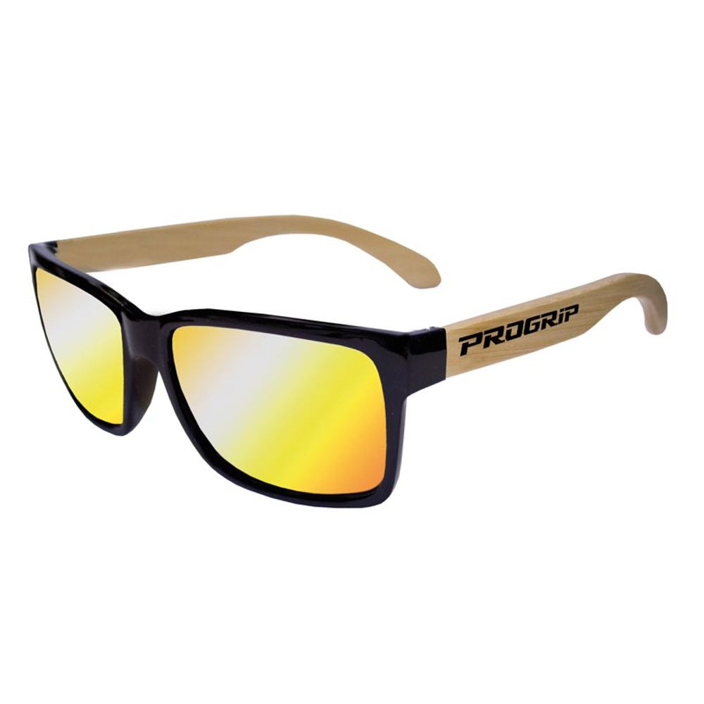 Gafas de sol Progrip 3605 Negro/legno - Lente espejo oro