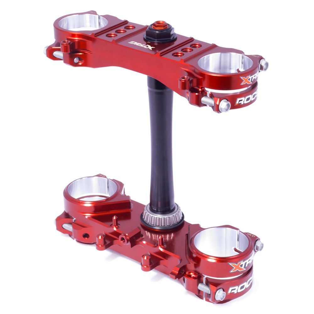 Triple Clamp Xtrig Rocs M12 Upper-lower Axle Bushing Honda Crf 450 Crf 250 Offset 14-16 Supermoto - Grafite Offroad