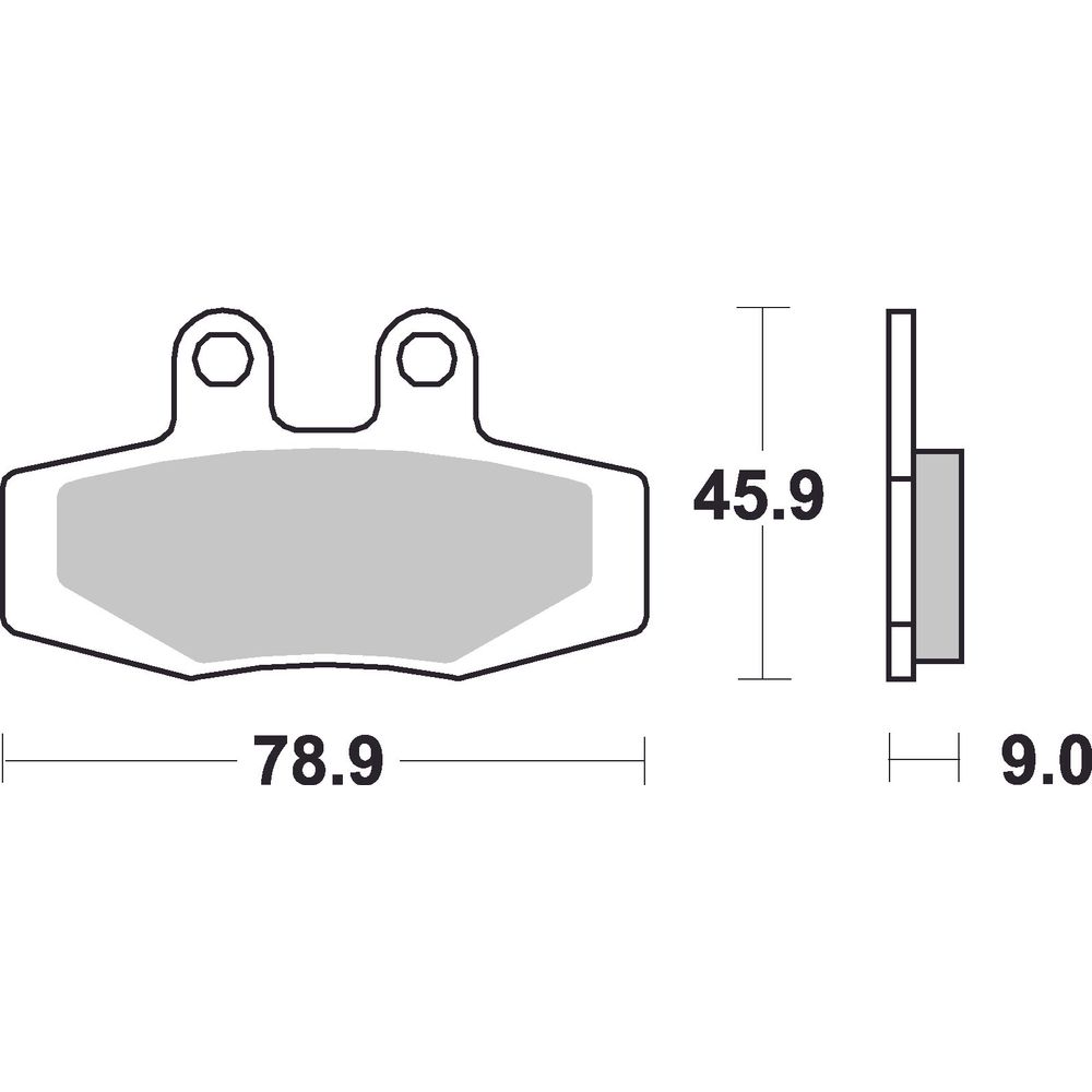 Street Brake Pads | Organic Standard | Front and Rear - Ecer90