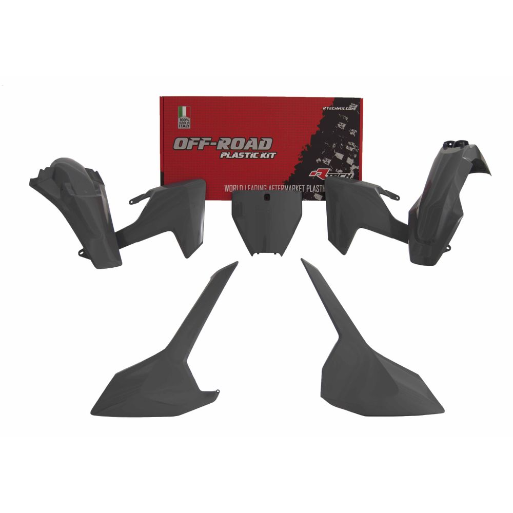 Plastics Kit 5 Pcs Quantum Grey Replica Husqvarna - Grafite Offroad