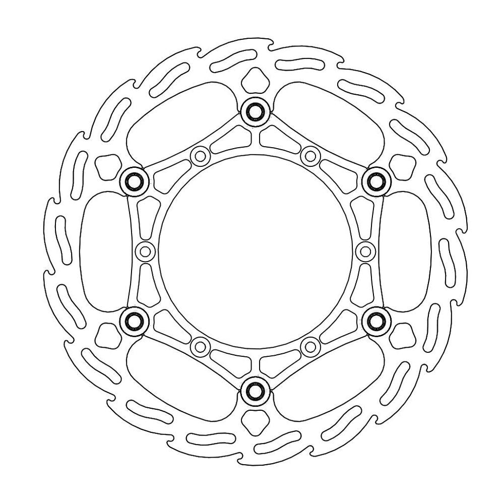 Brake Disc Off-road Flame Enduro - Front - Ø260mm - Floating - Yamaha - Grafite Offroad