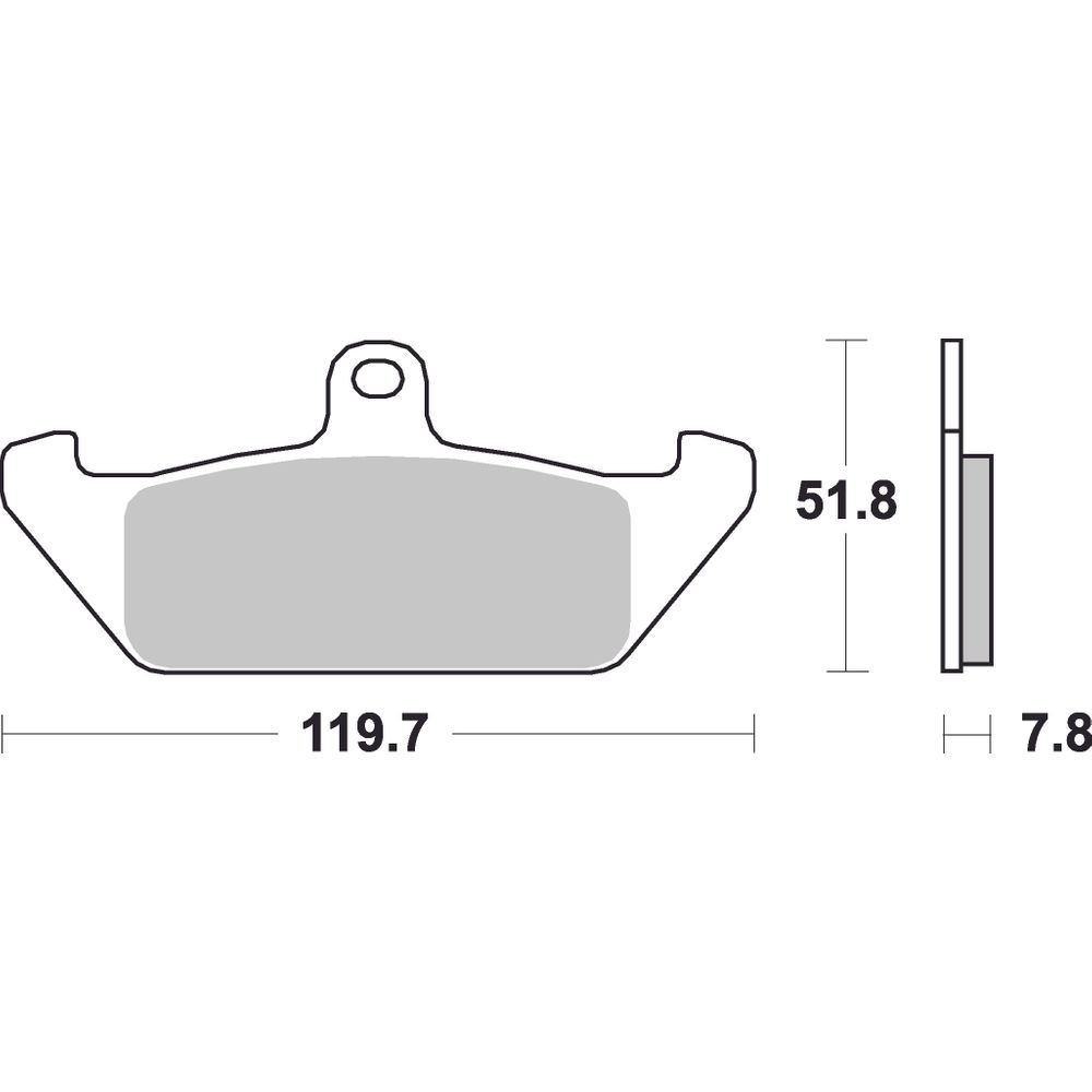 Street Brake Pads | Organic Standard | Front - Ecer90
