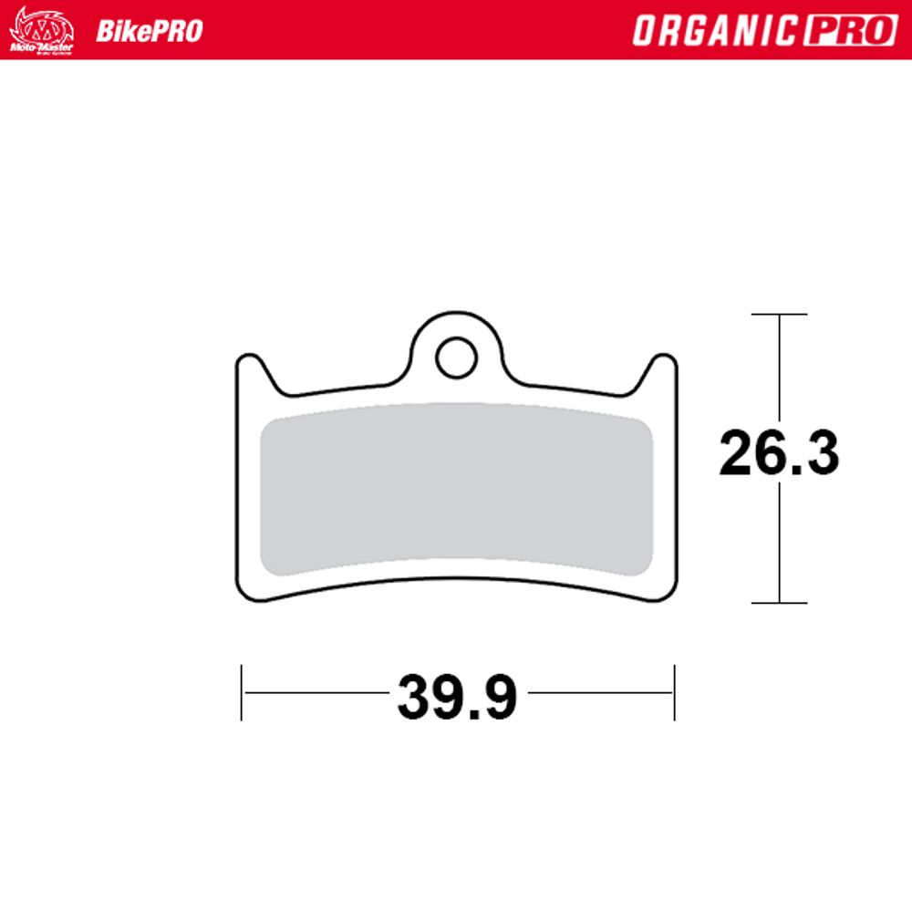 Brake Pads Bicycle Organic Pro: Hope V4 - Grafite Offroad