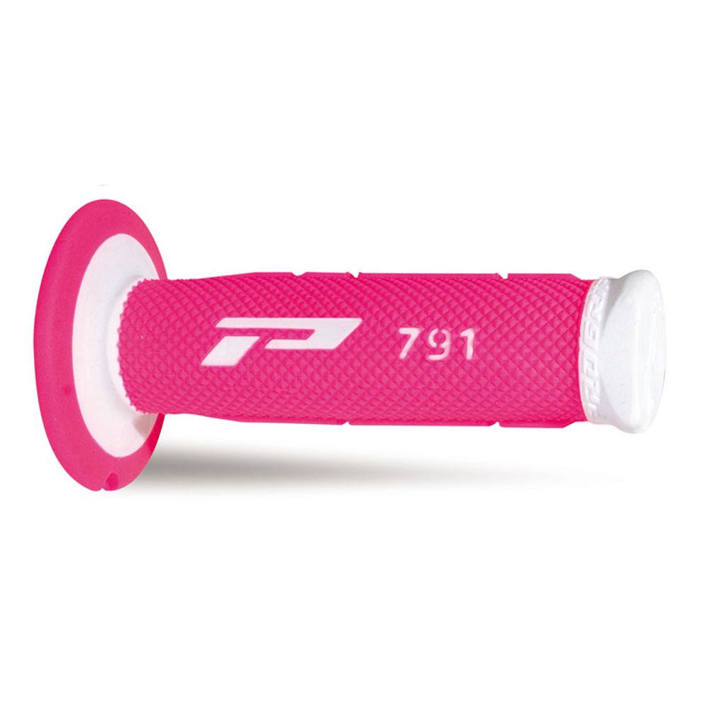 Grips Progrip 788 Mm 22/25 - Double Density - White/fuxia