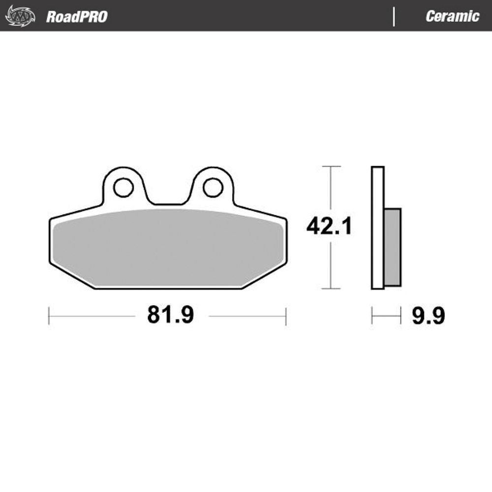 Brake Pads Roadpro Ceramic - Rear - Grafite Offroad