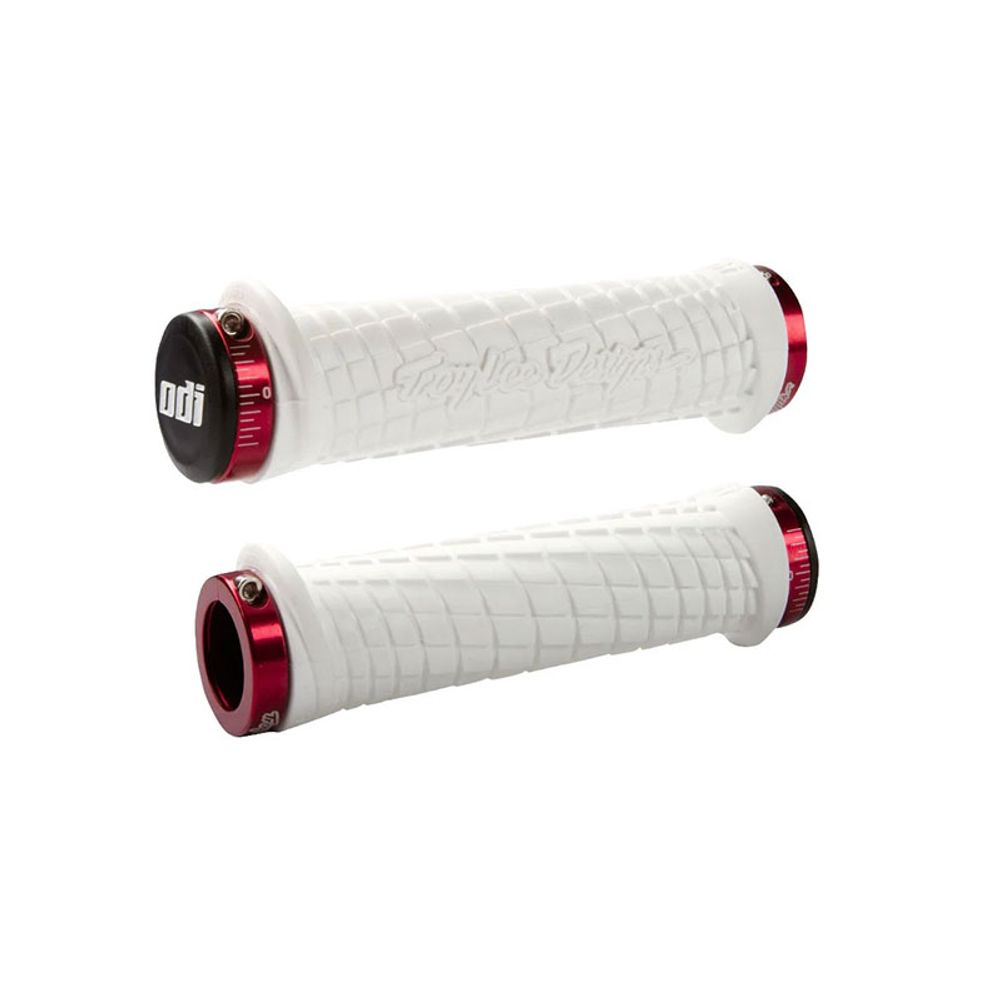 Manopole Mtb Lock-On Tld | Bianco-Rosso
