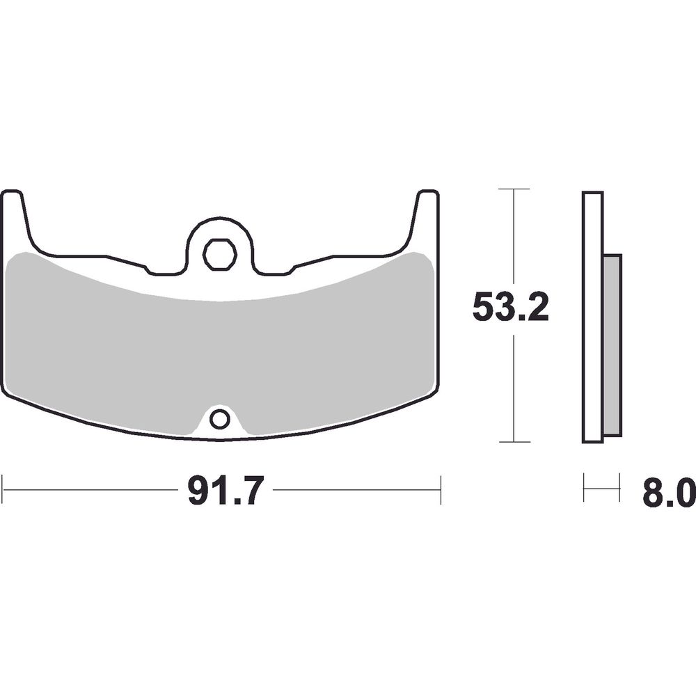 Street Brake Pads | Organic Standard | Front - Ecer90