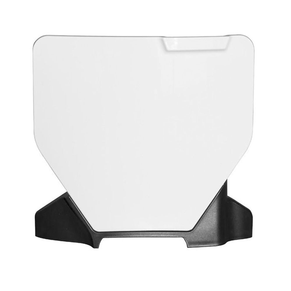 Front Number Plate White/black Replica Heritage - Grafite Offroad