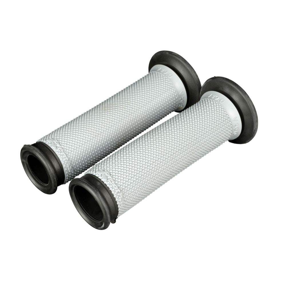 Road Dual Series Grips | Soft Compound | Large 32mm | White-black - Grafite Offroad