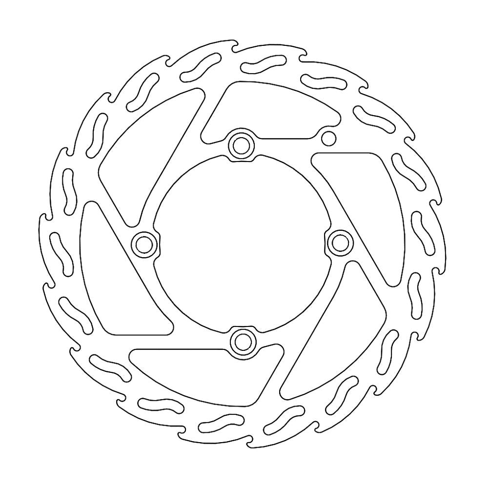 Brake Disc Off-road Flame - Front - Beta: 125rr 4t - Grafite Offroad