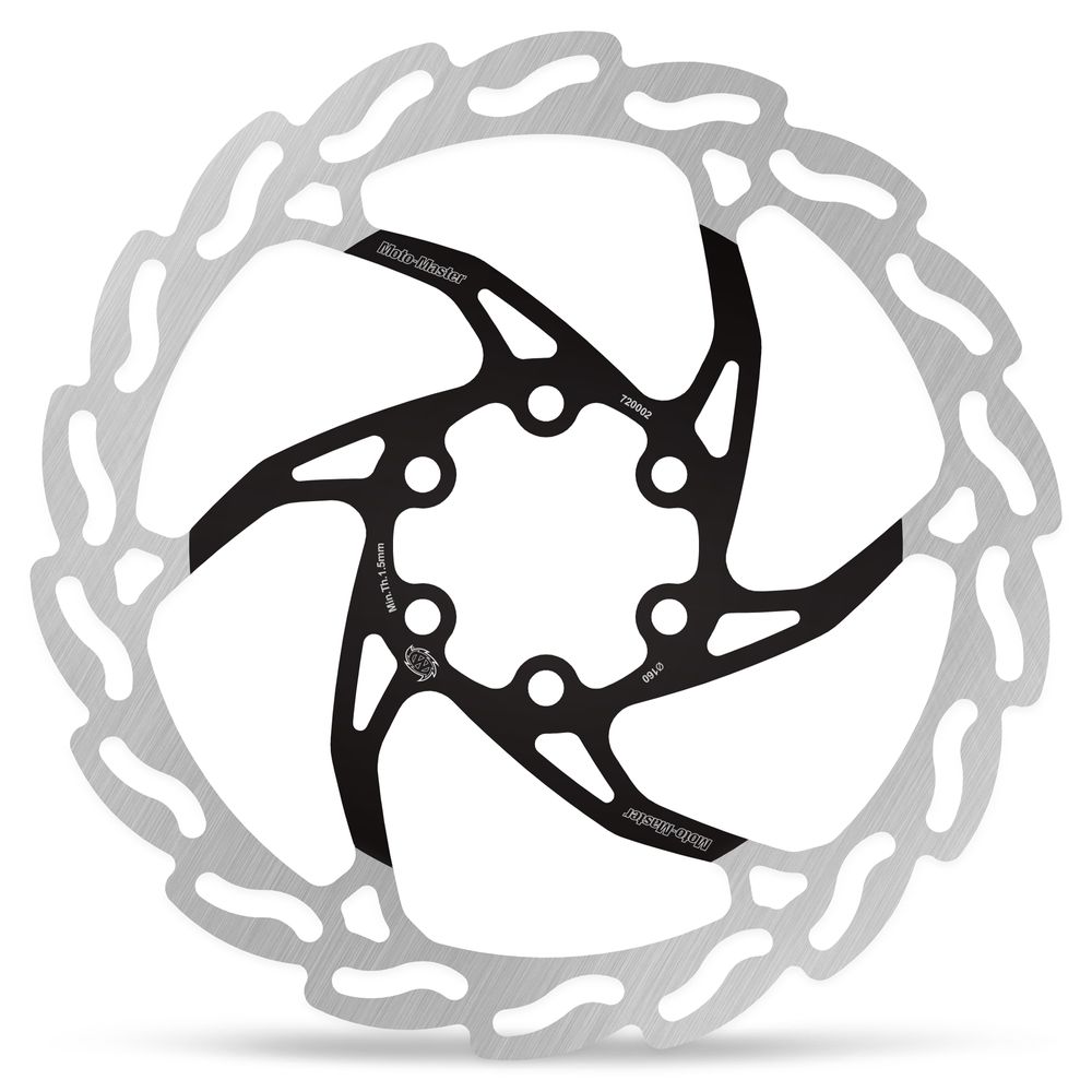 Bicycle Brake Disc Flame - 160x1,8x16,5mm (black Laquered Center) - Grafite Offroad