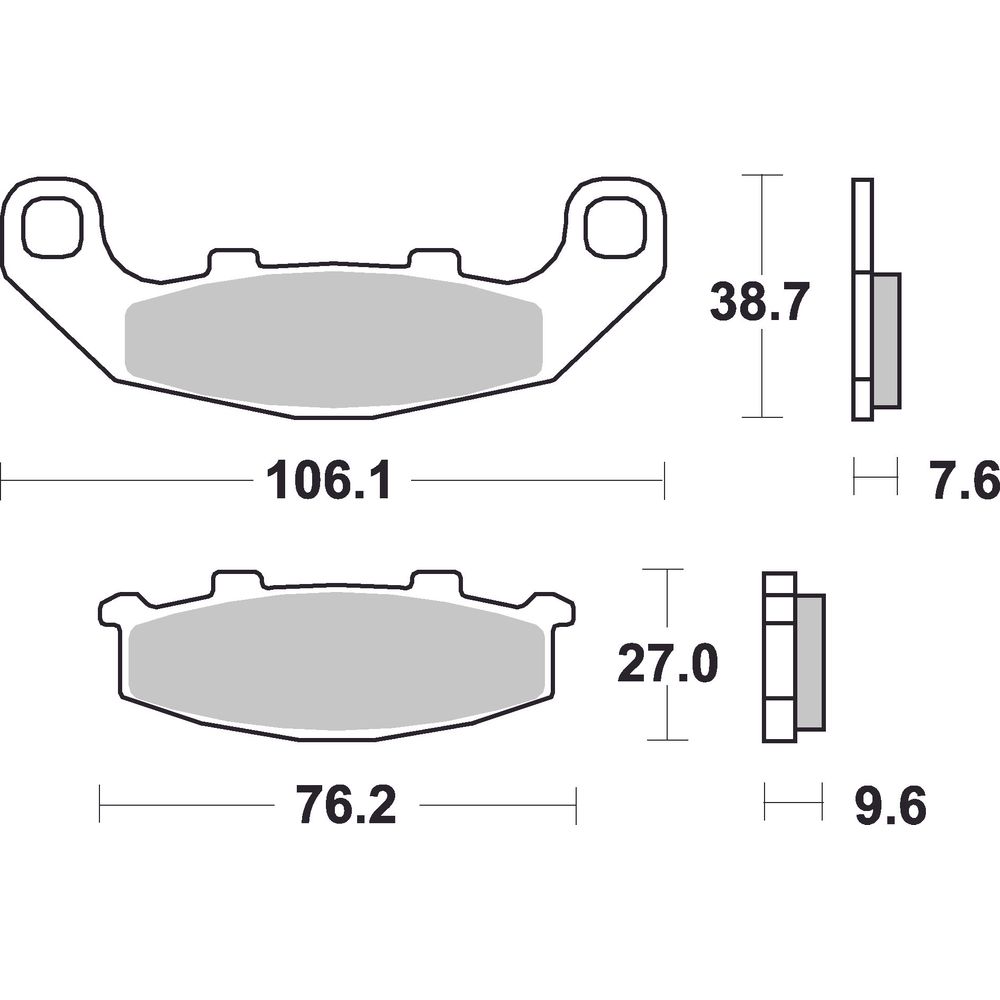 Street Brake Pads | Organic Standard | Front and Rear - Ecer90