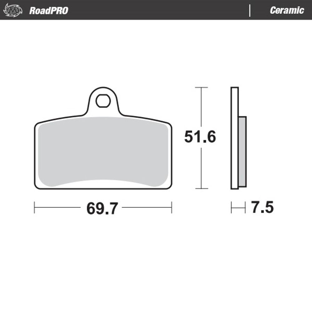 Brake Pads Roadpro Ceramic - Front - Grafite Offroad