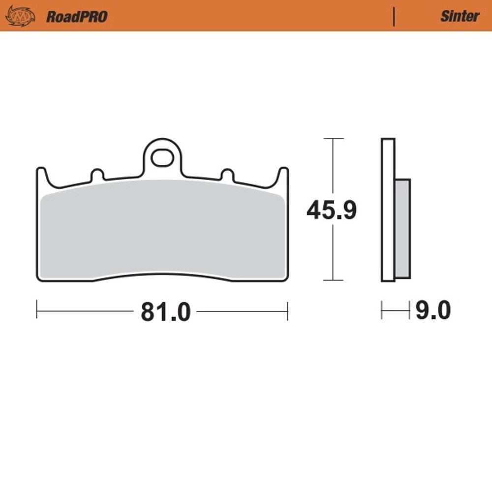 Brake Pads Roadpro Sinter - Front - Grafite Offroad