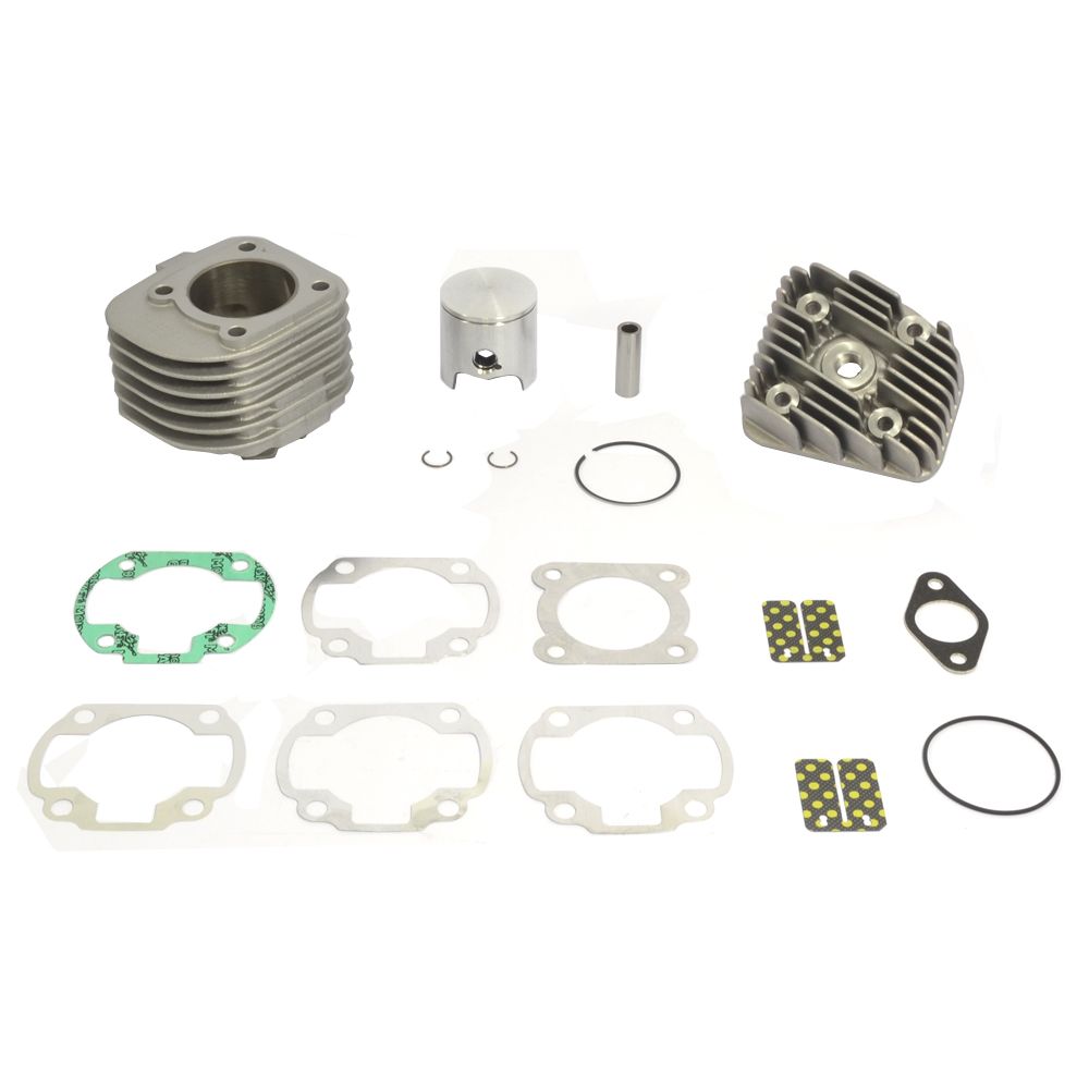 Big Bore Cylinder Kit With Head Ø 47,6 mm, 70 cc, Pin Ø 12 mm, Domed Head Piston - Grafite Offroad