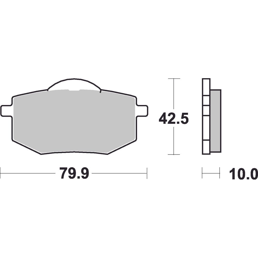 Street Brake Pads | Organic Standard | Front - Ecer90
