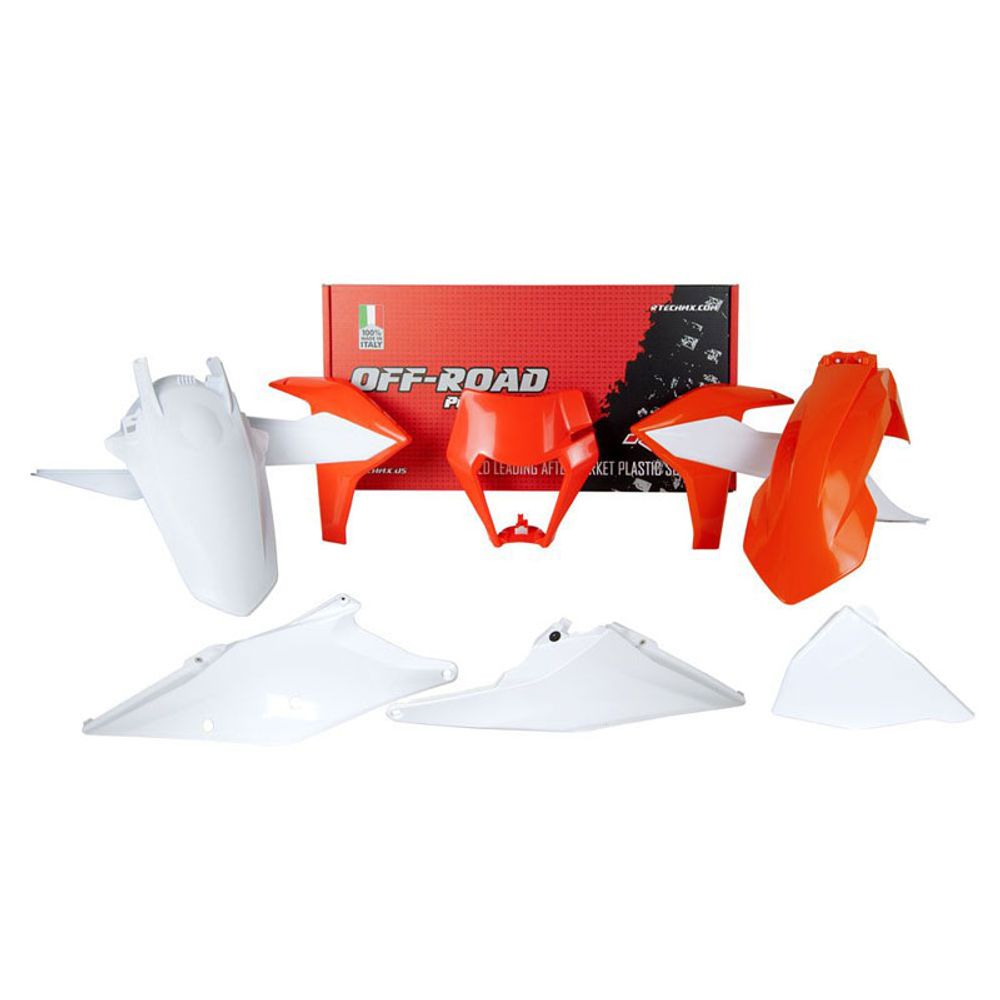Plastic Kit 5 Pcs Whit Air Box Cover Headlight Plastic Exc Exc-f - Grafite Offroad